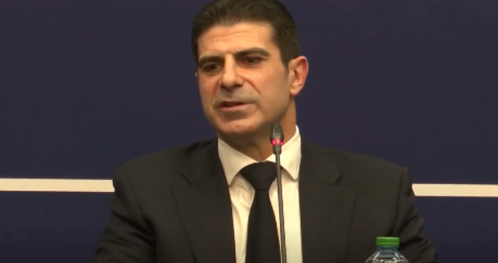 Президентът на Българския футболен съюз Георги Иванов говори на Редовния отчетен конгрес