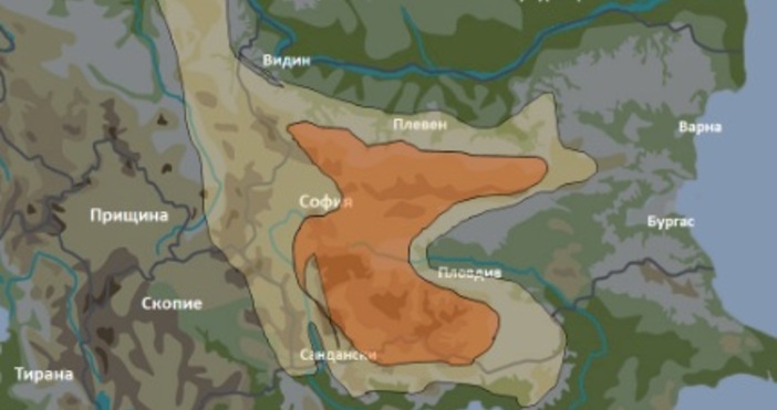 Прогноза за 18 април 2025г Оранжев код за гръмотевични бури