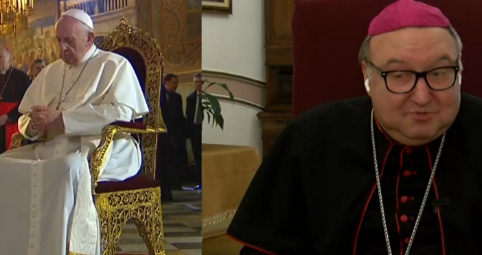 Стопкадри бТВМонсеньор Страхил Каваленов епископ на Никополски диоцез се върна