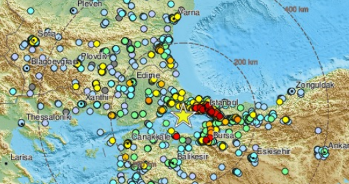 На 23 април 2025 г в района на Мраморно море