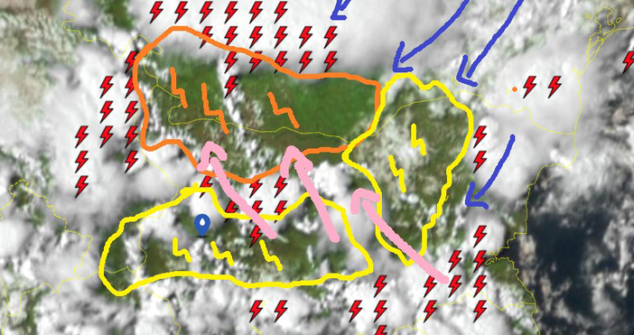 Ситуацията става изключително сложна От север североизток продължава да прониква по студена