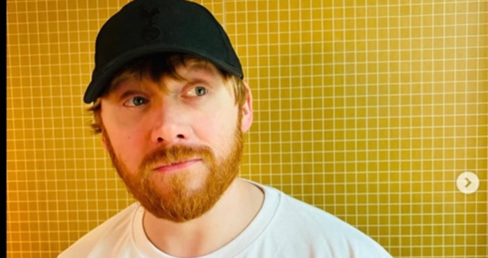 Rupert Grint инстаграмЗвездата от Хари Потър  Рупърт Гринт беше заснет с новороденото си бебе след като