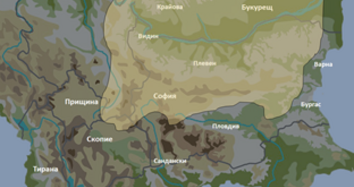 Екипът на Meteo Balkans издаде карта с предупреждения за лошо