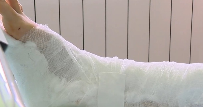 Кракът на жена която пострада при тежка катастрофа беше спасен