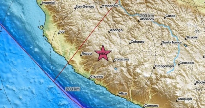 Земетресение с магнитуд 6 0 по скалата на Рихтер разтърси днес