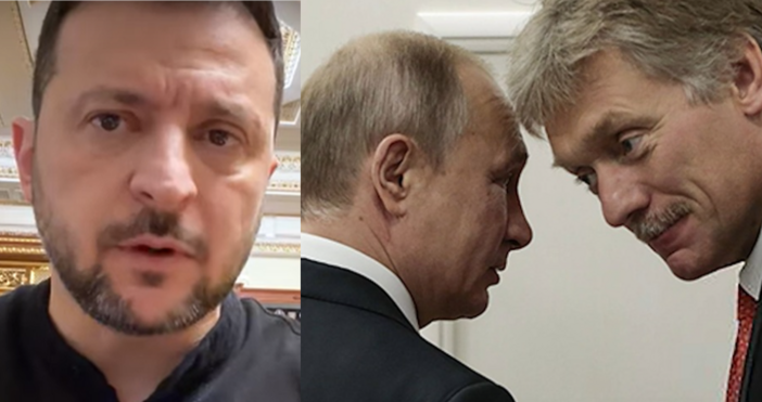 кадри YouTubeПрезидентите на Русия и Украйна Владимир Путин и Володимир