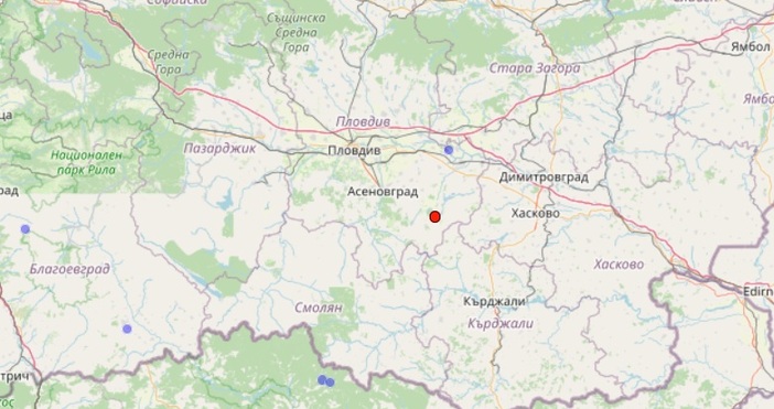 Земетресение е регистрирано в България късно тази нощ по данни