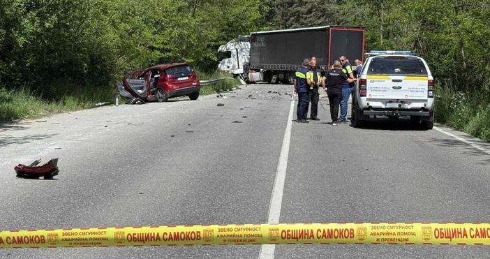 На път II 82 София Самоков малко след ресторант Щъркелово