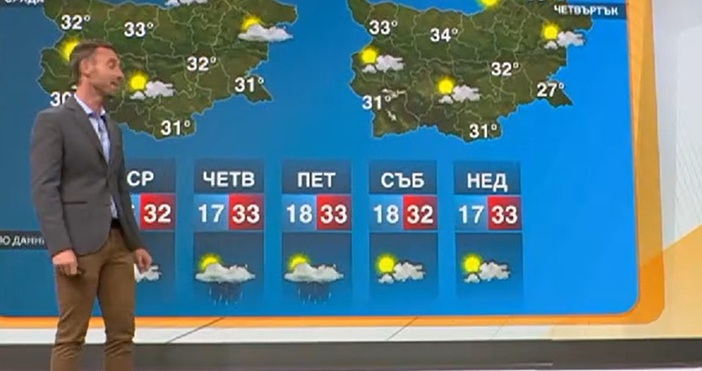 Днес ще бъде слунчево и топло Темперутарите продължават да се