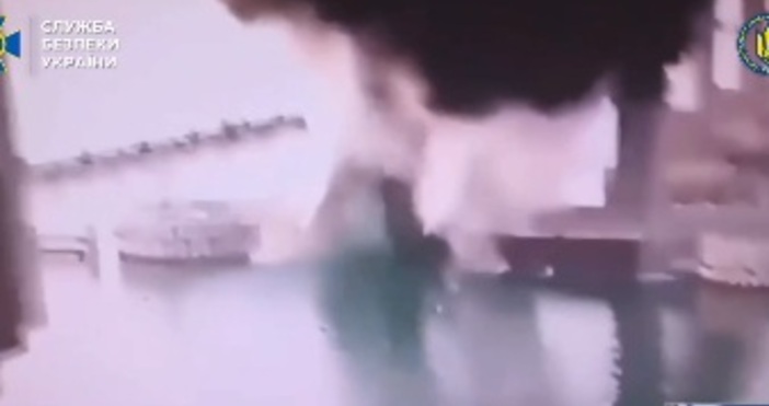 Службата за сигурност на Украйна заяви че е осъществила подводен взрив