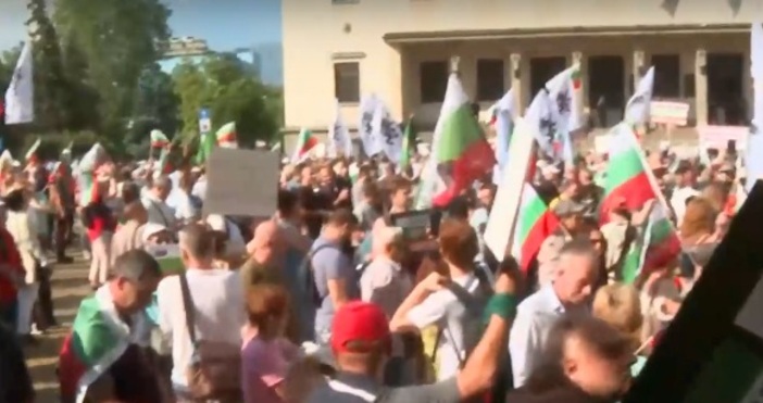 Той е организиран от партия Възраждане Протест срещу въвеждането на еврото