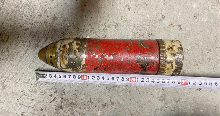 Военнослужещи от Сухопътните войски унищожиха невзривен боеприпас открит вчера в