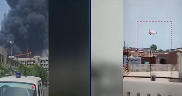 Кадри YoutubeПътнически самолет с 242 пътници се разби Пътувал е