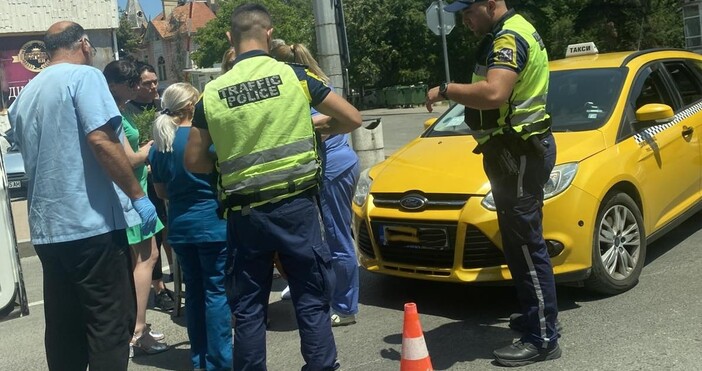 Петел бгВъзрастна жена беше блъсната от таксиметров шофьор докато пресича на