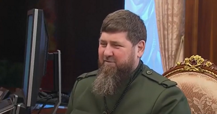 Ръководителят на Чечения Рамзан Кадиров по време на пряка линия