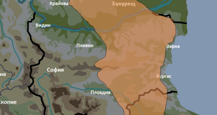 Екипът на Meteo Balkans издаде карта с предупреждения за лошо