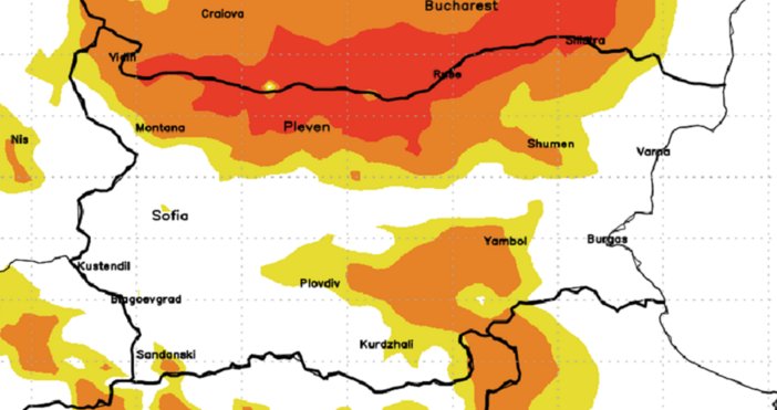 Екипът на Meteo Balkans издаде карта с предупреждения за лошо
