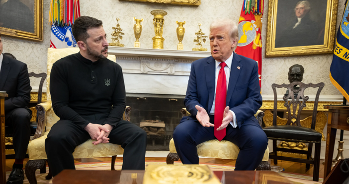 Президентът на Украйна Володимир Зеленски и американският му колега Доналд