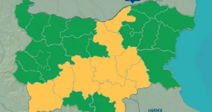 За вторник – 15 юли жълт код е в сила