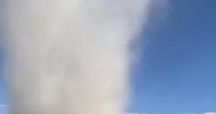 Прашен дявол в района на АМ Тракия близо до Нова