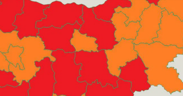 MeteoBulgaria издаде предупреждения от втора и трета степен за ЖЕГА
