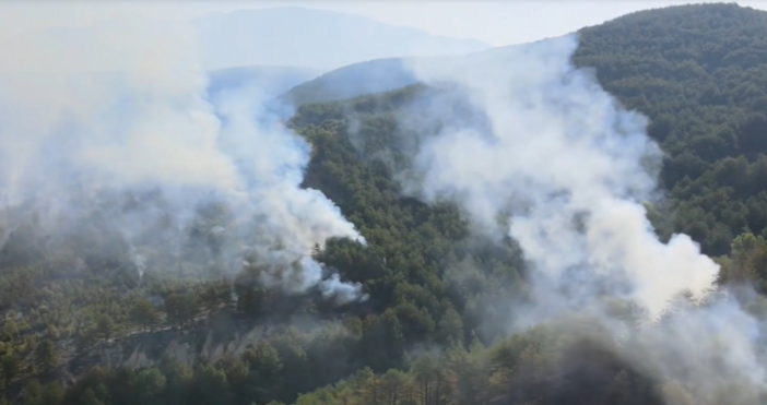 Сложна остава ситуацията с горския пожар над село Илинденци община