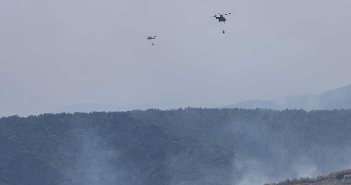 Продължава борбата огнената стихия в Пирин От възникването му досега