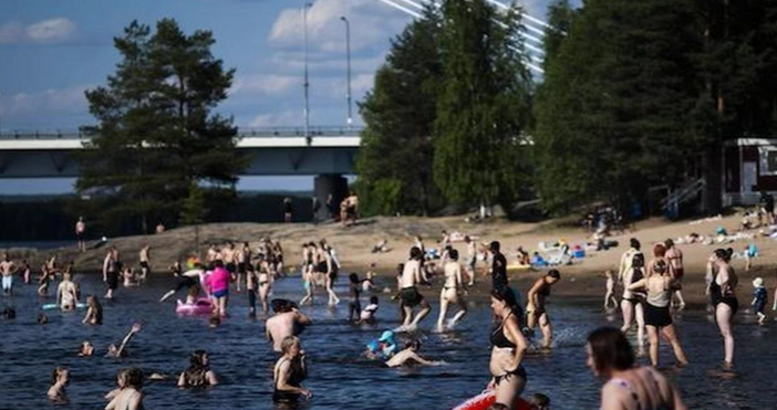 Рекордни жеги във Финландия До събота беше регистриран период от 22