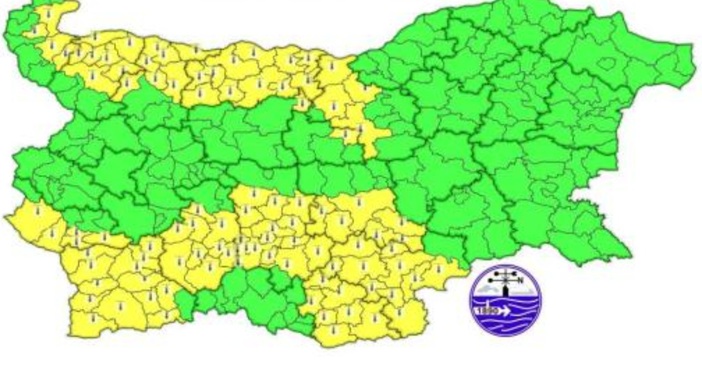 Жълт код за опасни горещини е обявен от Националния институт по