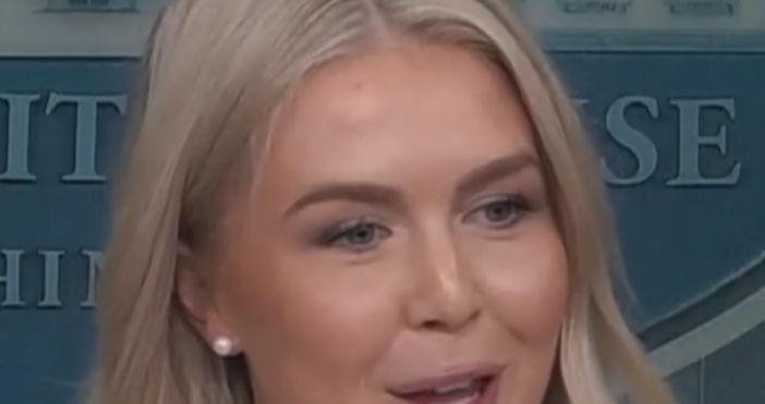 Говорителката на Белия дом Каролайн Левит за кратко загуби самообладание