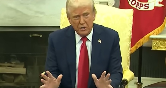 стоп кадър ЮтубПрезидентът на САЩ Доналд Тръмп заяви че мирното