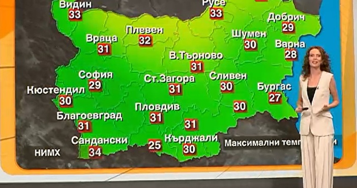 Месец август го изпращаме с високи градуси и дъжд в