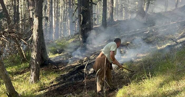 Разраства се пожарът в Национален парк Рила над село Горно