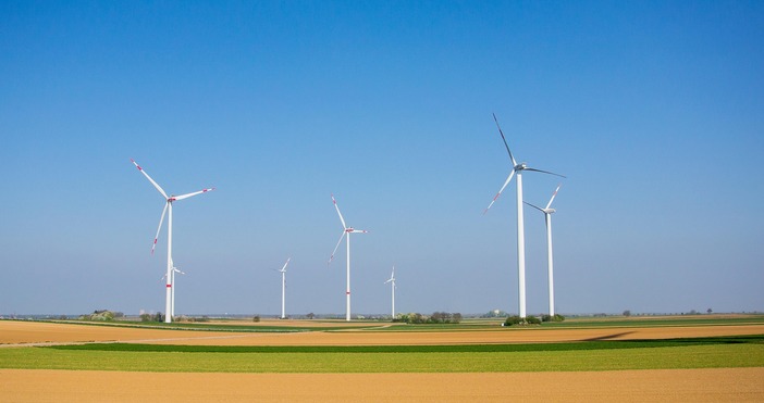 Делът на електроенергията от вятърни централи в Европа през изминалите