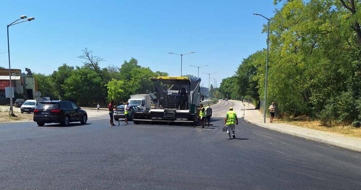 Как върви ремонтът на пътя към квартал Галата във Варна