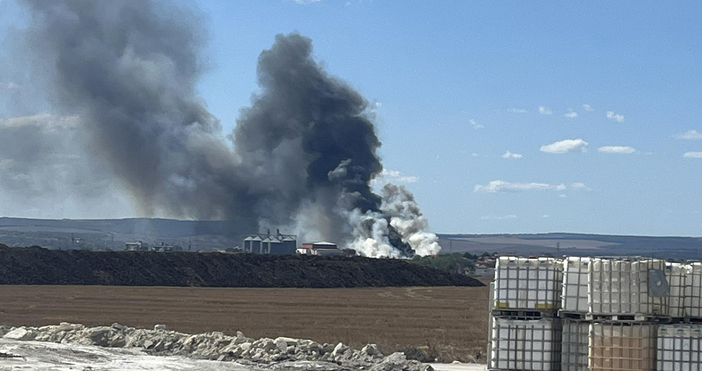 Пожар гори в село Тополи край Варна За това става