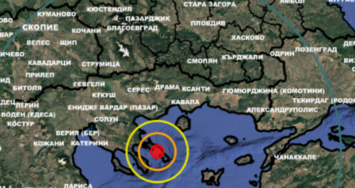 Тази нощ бе регистрирано земетресение с магнитуд 5 0 по Рихтер в