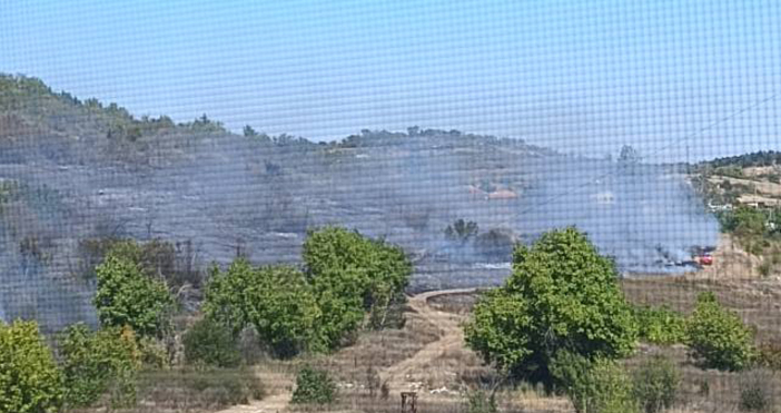 Пожар е пламнал в покрайнините на Монтана съобщиха от Областната