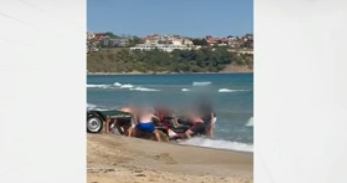 АТВ заседна на плажа на къмпинг Смокиня Според собственика на въпросната