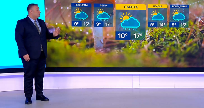 Стопкадър бТВСиноптик предупреди хората със сърдечно съдови заболявания Боби Лазаров се