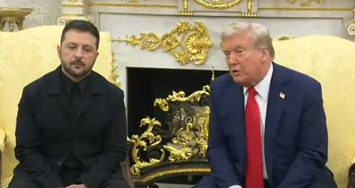 Украинският президент Володимир Зеленски е показал на американския си колега