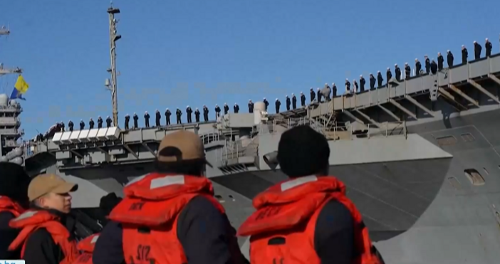 Съединените щати изпращат най големия военен кораб в света в Карибско