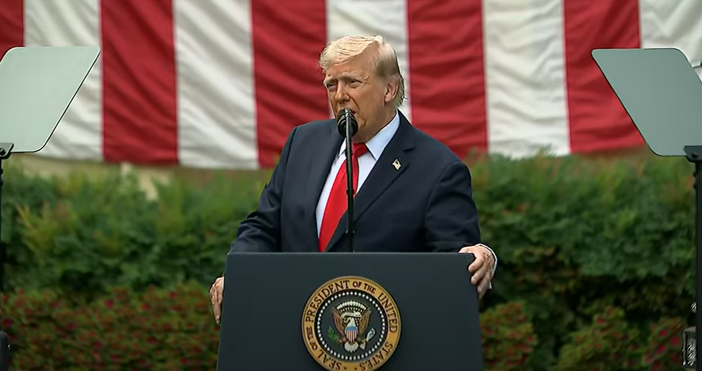 Президентът на САЩ Доналд Тръмп който е на обиколка в