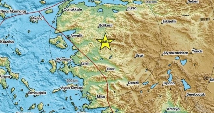 Земетресение с магнитуд 4 5 по скалата на Рихтер е регистрирано