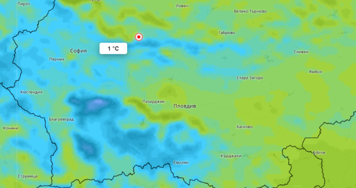Очакваният период на повишен риск от слани в раните сутрешни