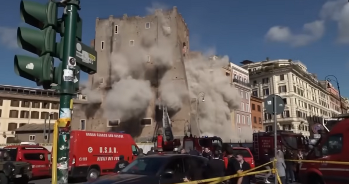 В Италия продължава спасителната операция за румънски работник затрупан от