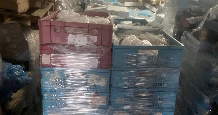 Снимки МВРДесетки тонове месо без документи и с неясен произход