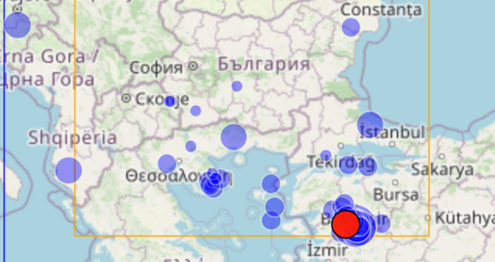 Земетресение с магнитуд 4 5 е регистрирано днес в северозападния турски