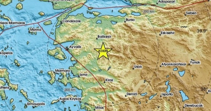 Земетресение с магнитуд 3 5 по Рихтер е регистрирано днес в