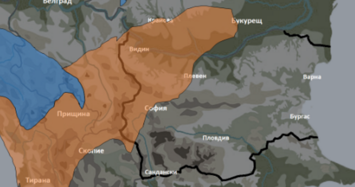 Екипът на Meteo Balkans издаде карта с предупреждения за лошо